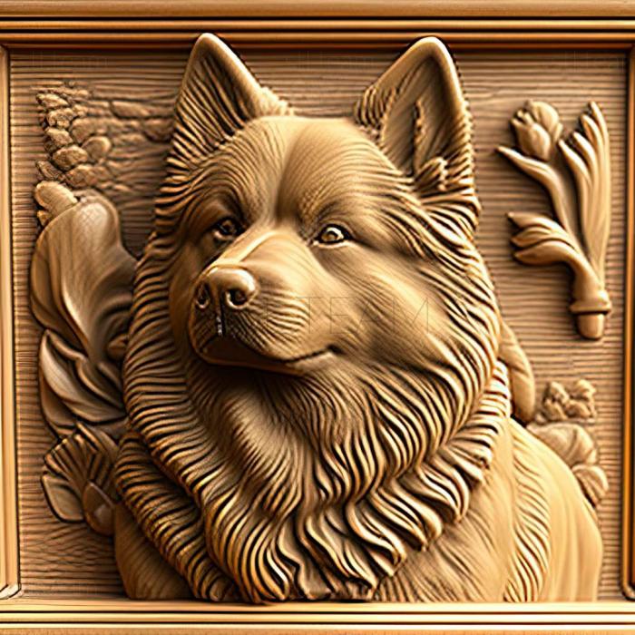 3D model Eurasier dog (STL)